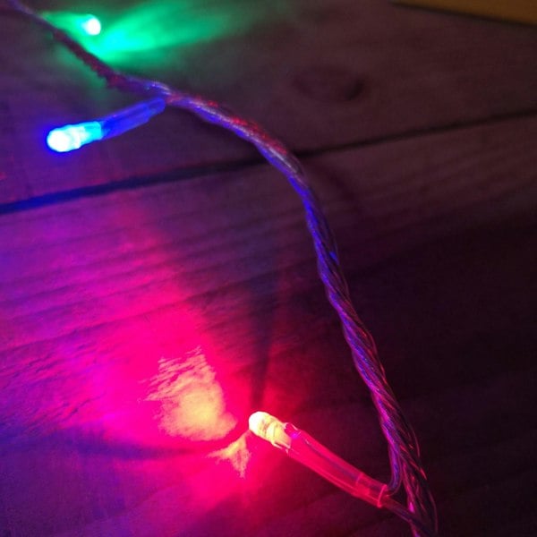 Samuel Alexander 8m Multi Coloured Connectable Christmas Outdoor String 80 LED Lights