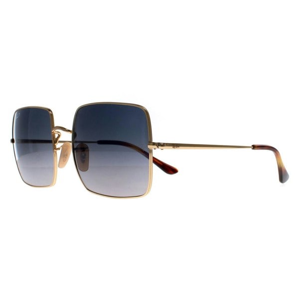 Ray-Ban Sunglasses Square RB1971 914778 Polished Gold Blue Grey Gradient Polarized