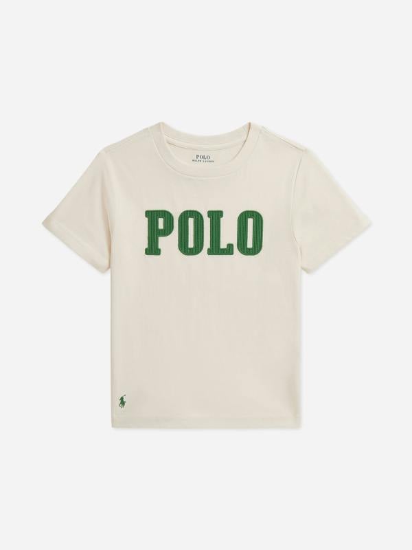 Ralph Lauren Kids Ralph Lauren Boys Polo Logo T-Shirt in Ivory