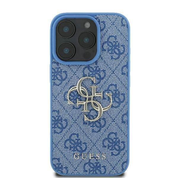 Guess 4G Big Logo Case for iPhone 16 Pro 6.3" Blue - GUHCP16L4GMGBL