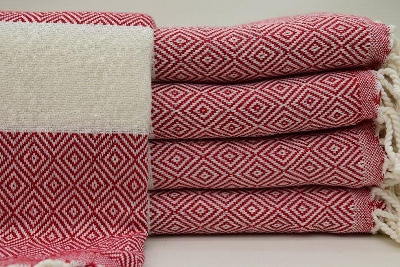 Hammam Turkish Towel Red