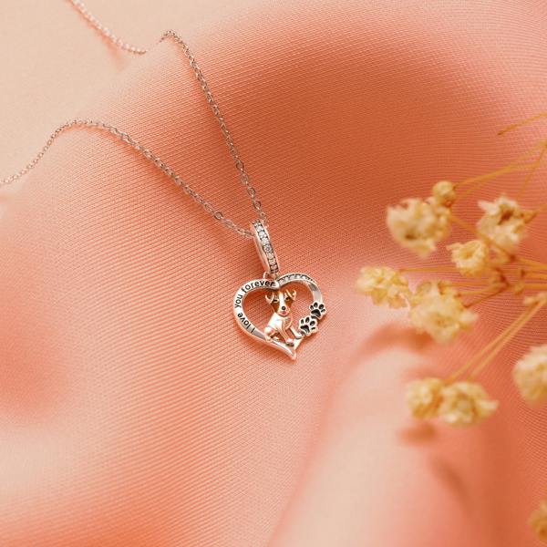 Parus Home Jack Russell Sterling Silver Necklace Keepsake Gift