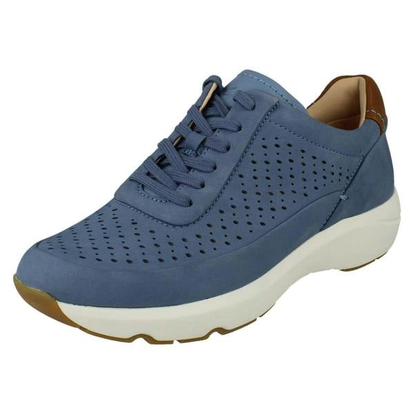 Clarks Ladies Clarks Punched Hole Detailed Summer Shoes Tivoli Grace