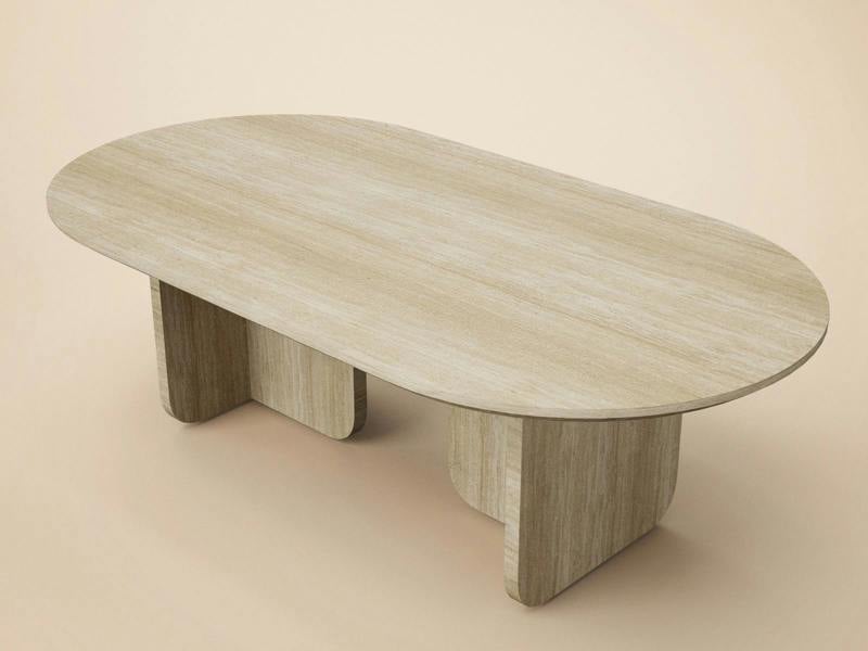 SOLACE+CO Aven Sintered Stone Effect Coffee Table