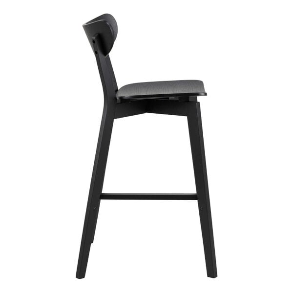 Wyld Haus Set of 2 Saffron Black Wooden Bar Stools