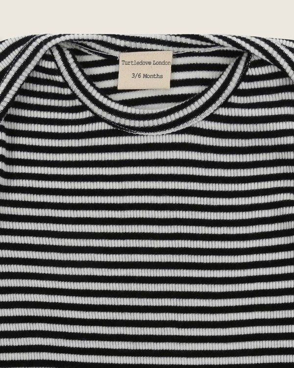 Multicolour Stripe Print Rib Bodysuit - image 3