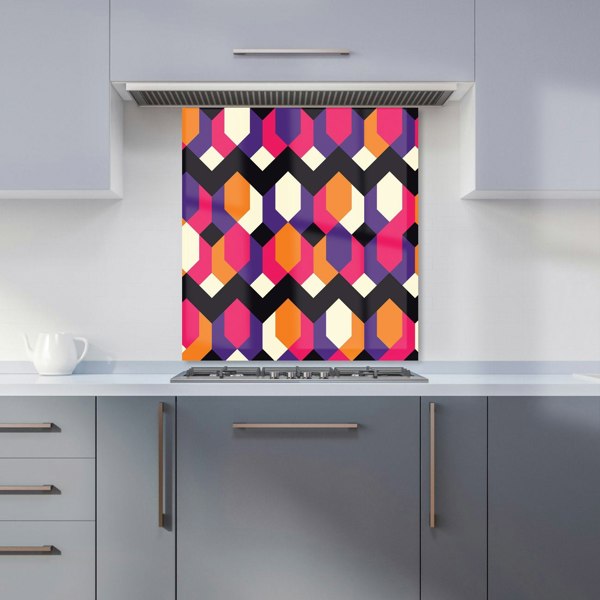 Warren Reed - Designer Coloured Abstract Pattern Kitchen Splashback