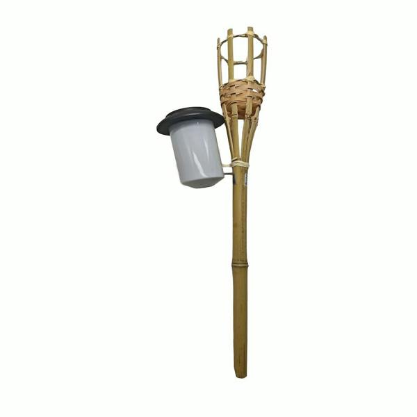 Milagro Bamboo Solar Lamp 1800K Ip44 Bamboo