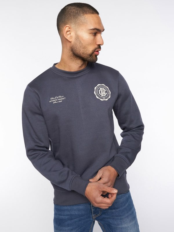 Duck and Cover Keyaan Crew Sweat Navy