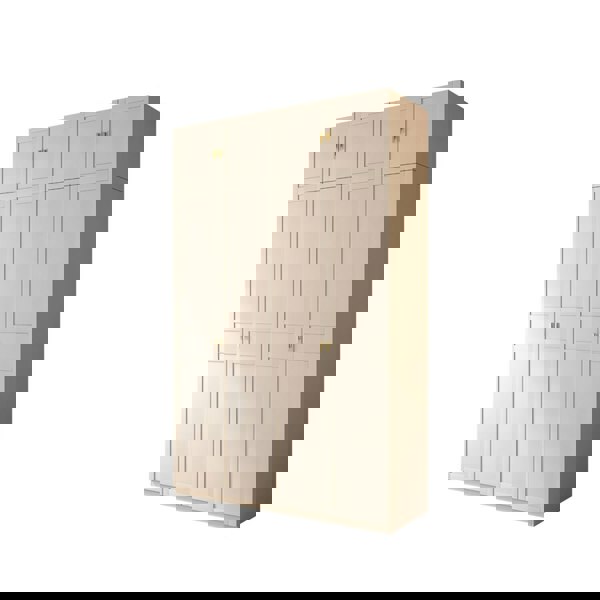 Leclerc Tall Wooden Wardrobe, White-Rit Concept-Rit Concept