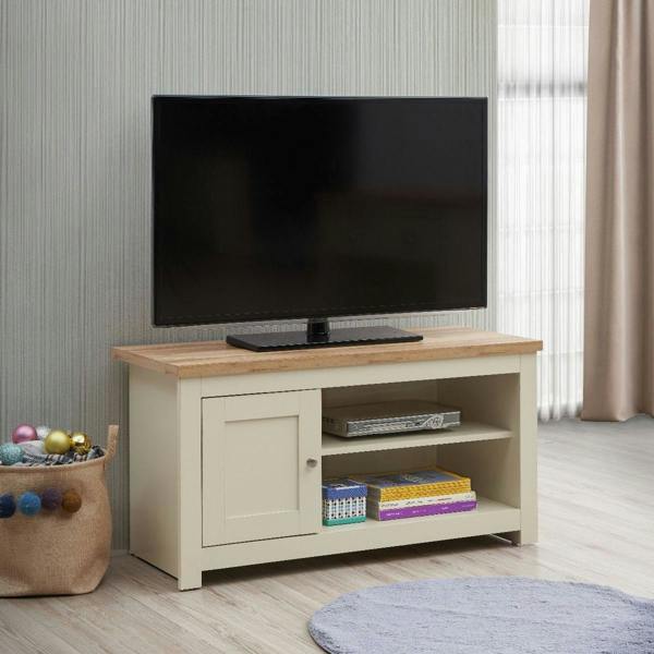 Lisbon TV Unit Stand Media 1 Door and Open Shelf