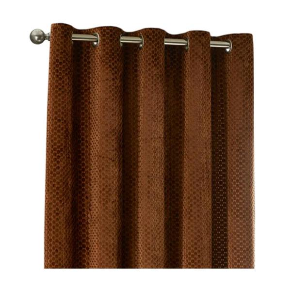Furn Neptune Velvet Eyelet Curtains - Copper
