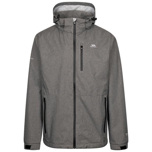 Trespass Mens Farlesthorpe Outdoor Jacket - Grey Marl - 