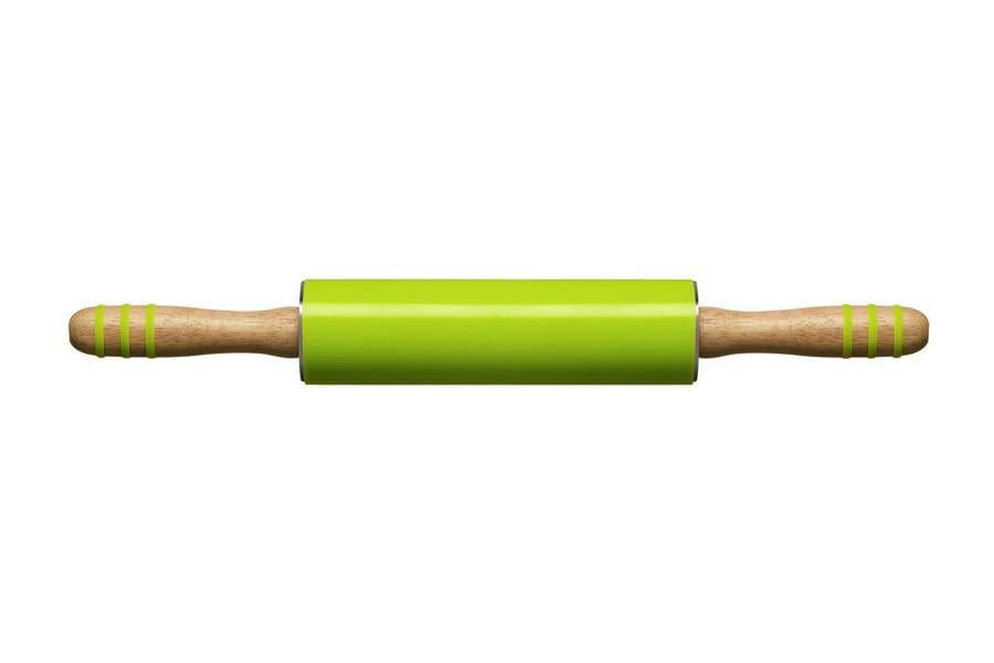 Maison by Premier Interiors by Premier Green Silicone Rolling Pin, Non-Stick Surface for Easy Dough Release, Heat Resistant Up to 230°C