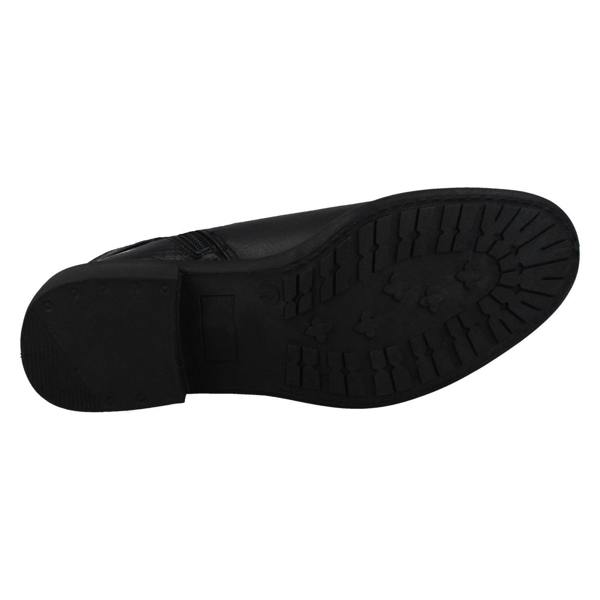 Spot On Ladies Spot On Mid Heel Ankle Boots