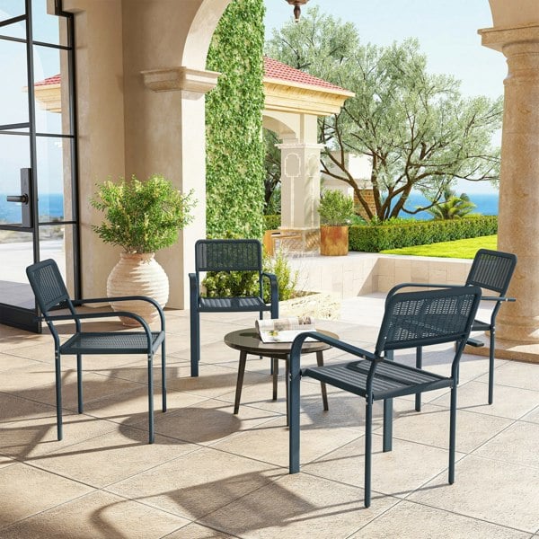Resin Rattan Dining Set