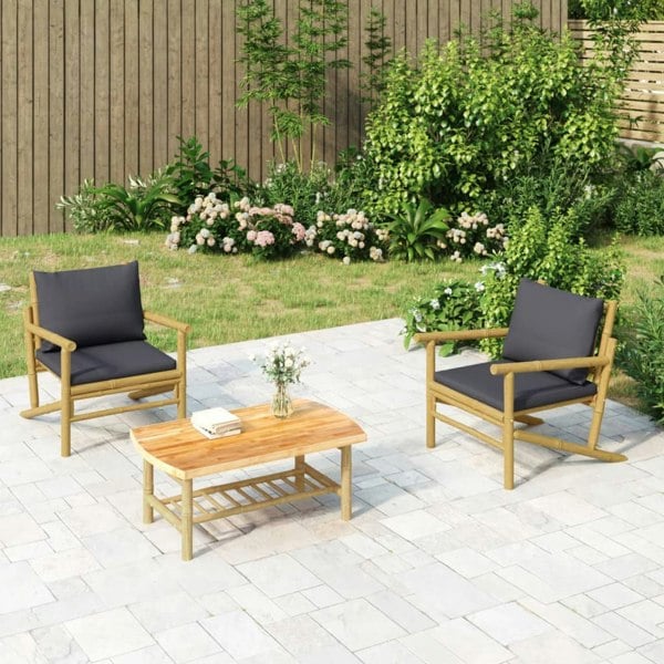 Berkfield Garden Coffee Table 90x55x37 cm Bamboo