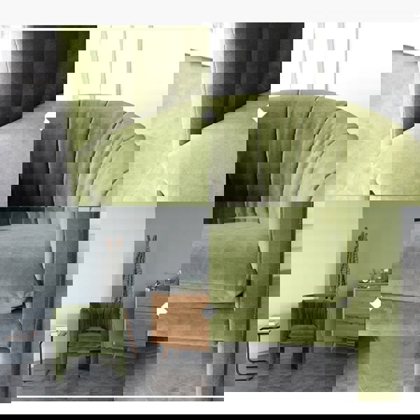 Weilai Concept Edwick Armchair, Green Velvet