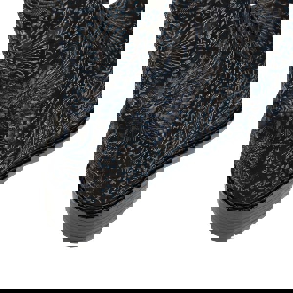 Embassy London Laviva High - Black & Blue - Women's leather-lined wide fit high ankle boot