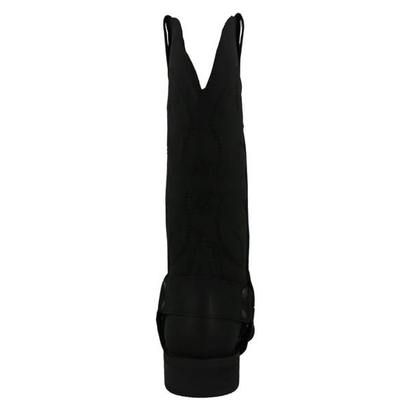 Spot On Ladies Spot On Low Heel Cowboy Boots with Ring Trim Strap F51234