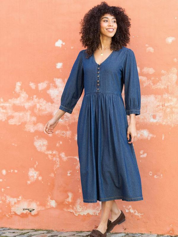 Kite Womens Organic Worgret Denim Dress