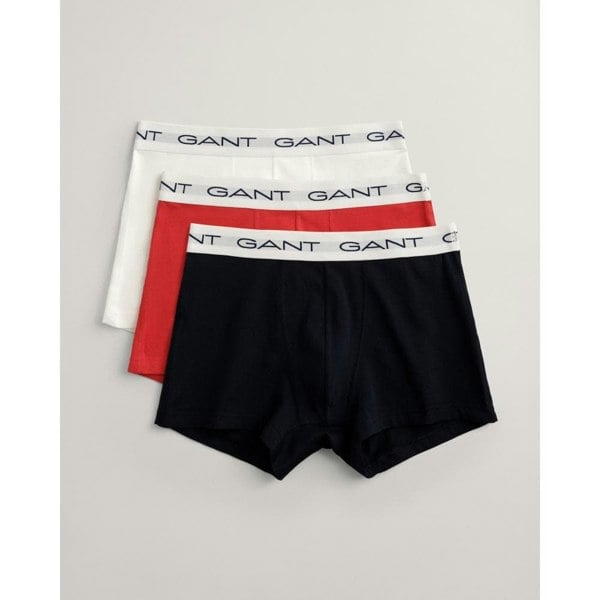 GANT 3-Pack Mens Cotton Jersey Trunks - 105 Multicolor