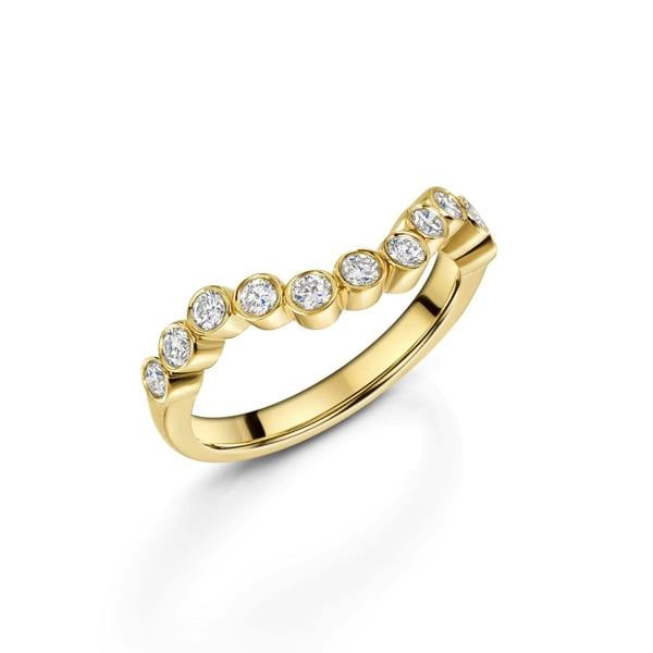 Sarah Layton Diamond Pop Wedding Ring, 0.30ct - 18ct Yellow Gold