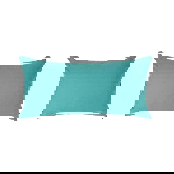 HOMESCAPES Crisp & Cool 200 TC Egyptian Cotton Percale Housewife Pillowcase, European Size