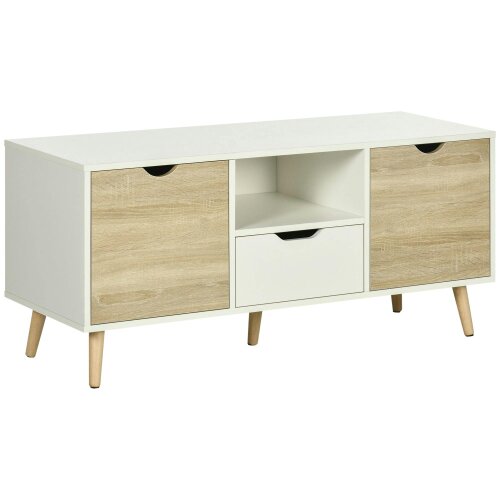 Wyld Haus Reneba 110cm Wooden Natural TV Console With Storge Drawers For Screens Up To 50 Inches