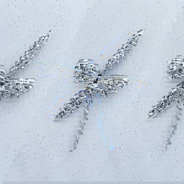 dragonfly brooch in pink and silver