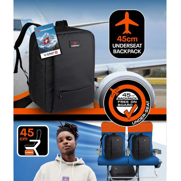 Crossgear Runway 45cm Underseat Cabin Backpack - 30L Water Resistant