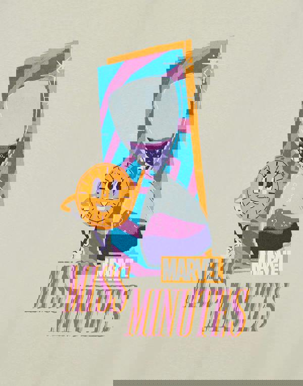 Marvel Womens Beige Miss Minutes Short Sleeved T-Shirt