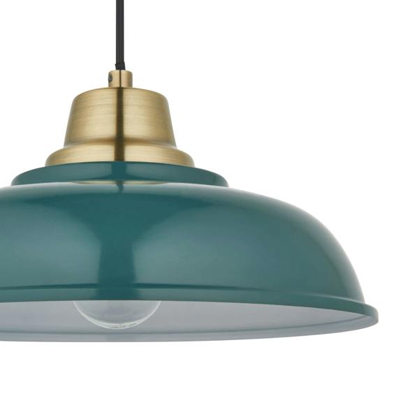 Pagazzi Lighting Bakewell Teal Ceiling Pendant