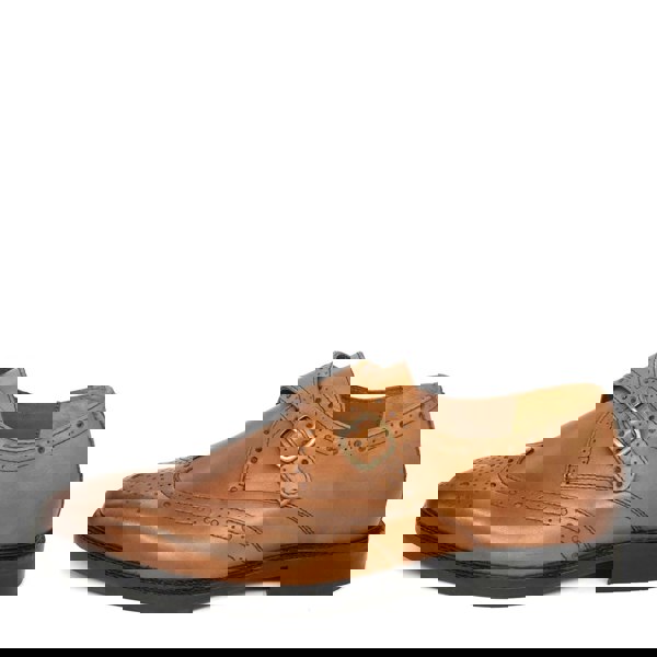 HX London Barnet Monk Strap Brogue Shoes