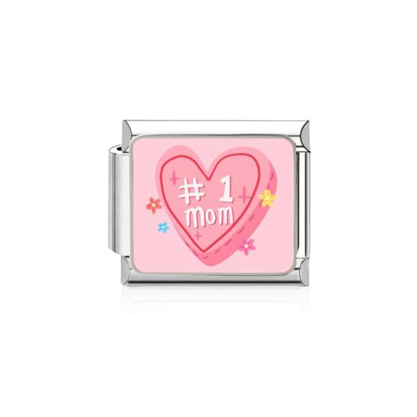 Serafina Number One Mom | Italian Style Bracelet Charm