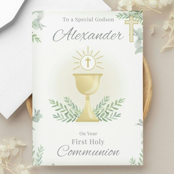 Personalised Memento Company Personalised First Holy Communion Card