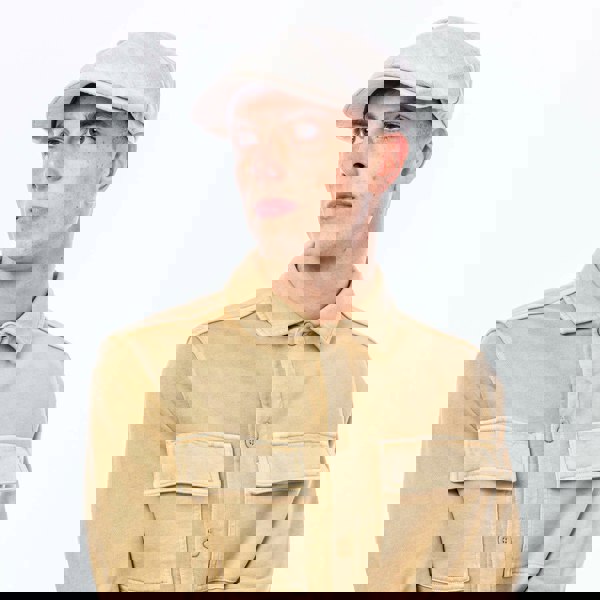 Heritage Traditions Carlyle Herringbone Linen Newsboy Cap