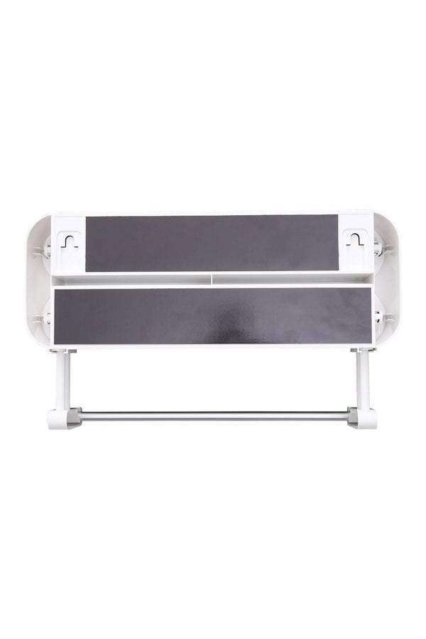 Living and Home 3-Layer Magnetic Wall Mounted Wrap Dispenser with Cutter & Paper Roll Holder