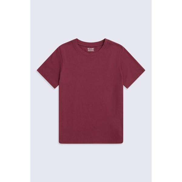 Animal Womens/Ladies Plain T-Shirt - Burgundy - 