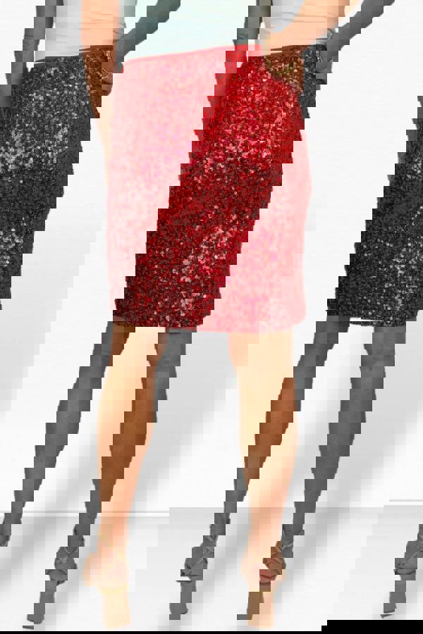 Paulo Due Women's Sequin Mini Skirt