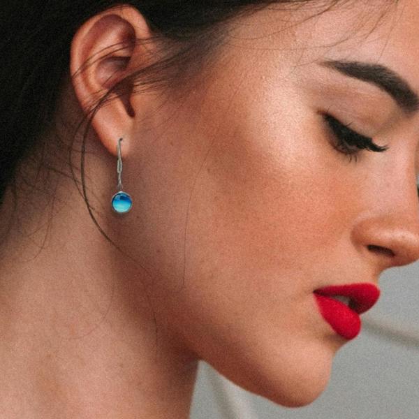 Aye Do Gifts Birthstone Silver Drop Earrings - Birthday Earrings