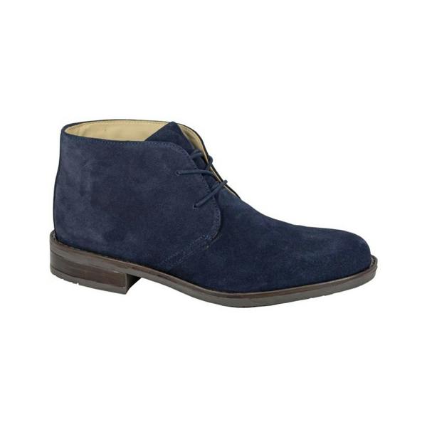 Roamers Mens Suede Chukka Boots - Navy - 
