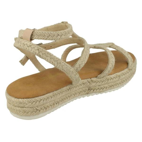 Savannah Ladies Savannah Platform Rope Sandals
