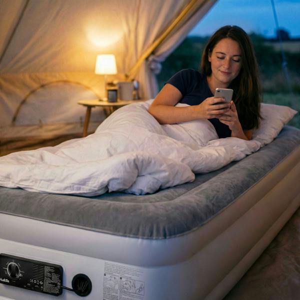 Huddle Never Deflate™ Air Mattress with Patented Dual Pump - Single