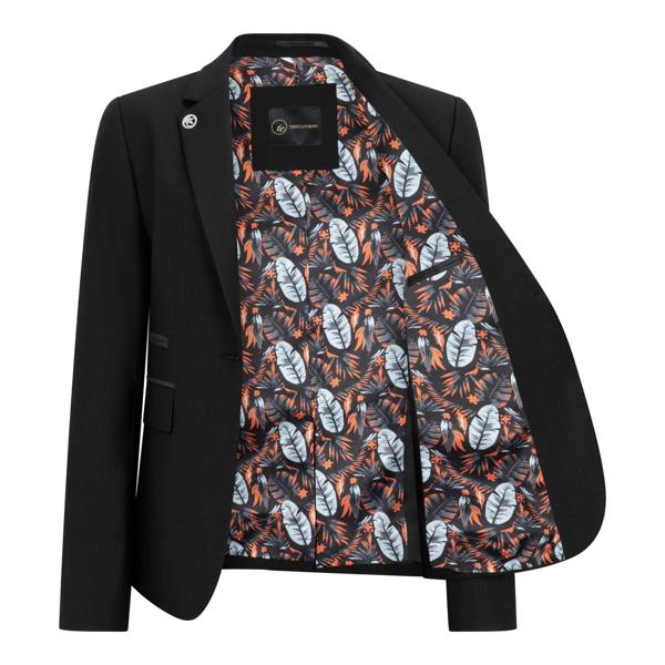 TruClothing Women's 3 Piece Tailored Fit Plain Black Formal Office Suit