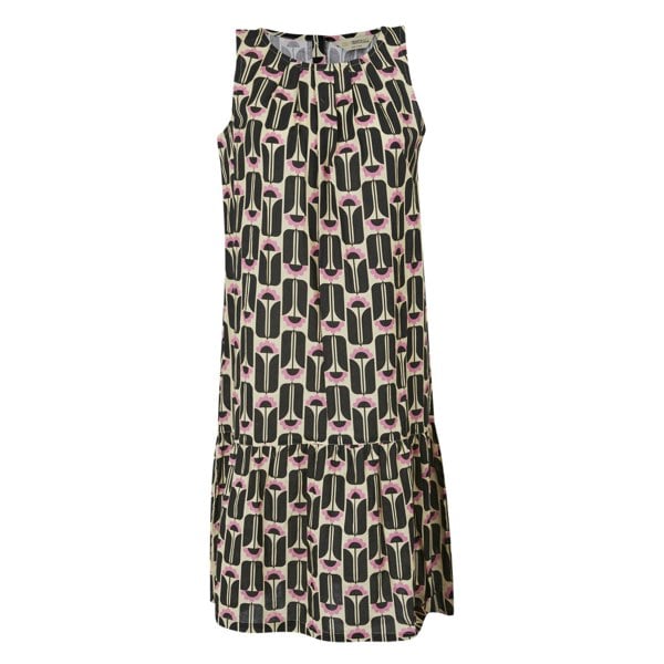 Regatta Womens/Ladies Orla Kiely Summer Tall Flowers Sleeveless Dress - Black