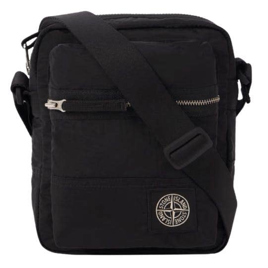 Stone Island Nylon Metal Pouch Bag in Black - chancefashionco