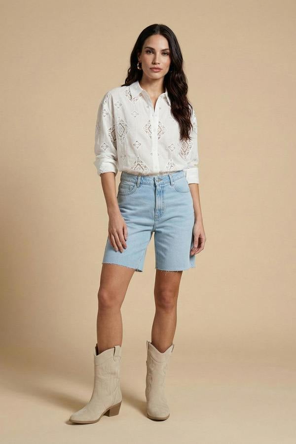Urban Bliss Bleach Bermuda Shorts