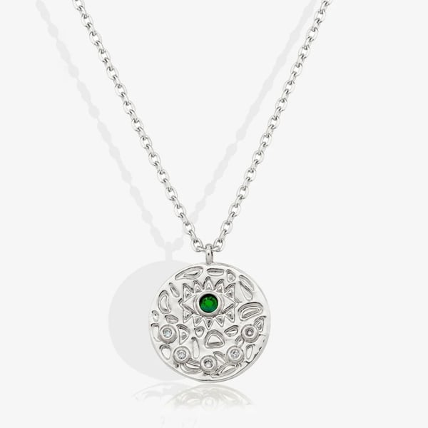 MUCHV Evil Eye Coin Necklace