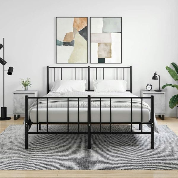 Berkfield Bedside Cabinets 2 pcs Concrete Grey 40x30x50 cm Engineered Wood